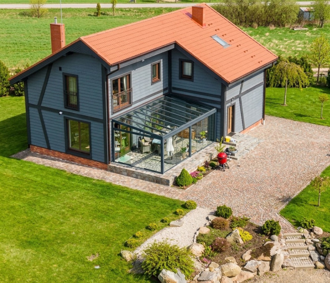 Parduodamas namas Pušų g., Parąžės k., Kretingos r. sav., 179.72 m2 ploto, 2 aukštai 2