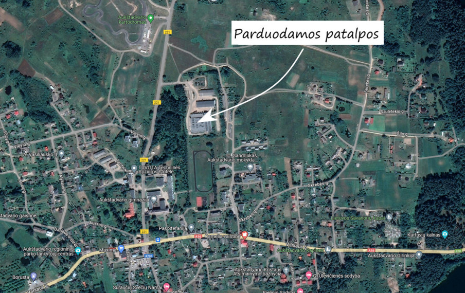 Parduodamos patalpos Aukštadvario mstl., 3569.49 kv.m ploto 27