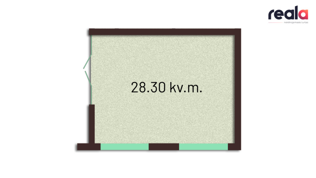 Nuomojamos patalpos Gedimino g., Kaišiadoryse, 28.3 kv.m ploto 11