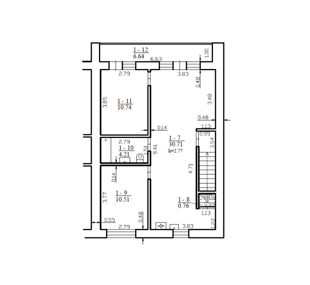 Parduodamas butas Vaidoto g., Panemunė, Kauno m., Kauno m. sav., 63.57 m² ploto 3 kambariai 30