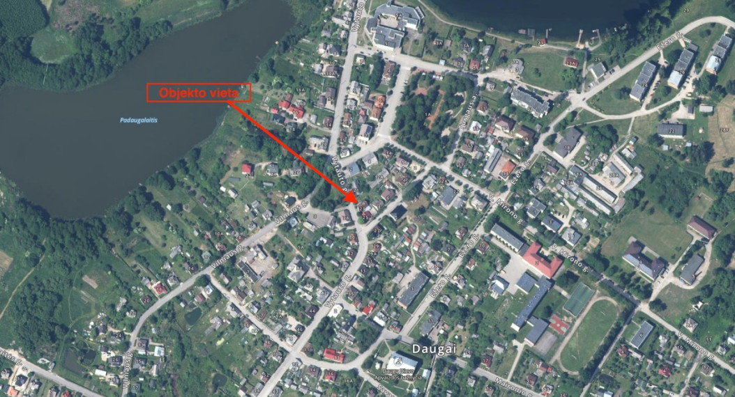 Parduodamas namas Vytauto g., Daugų m., Alytaus r. sav., 41.79 m2 ploto, 1 aukštai 5