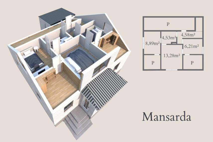 Parduodamas namas Žemaitės g., Gargždų m., Klaipėdos r. sav., 165.93 m2 ploto, 2 aukštai 22