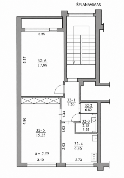Parduodamas butas Šiaulių m., Šiaulių m. sav., 46.80 m² ploto 2 kambariai 34