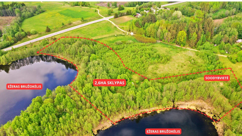 Parduodamas sklypas Daneikių k., Zarasų r. sav., 260.00 a ploto 1