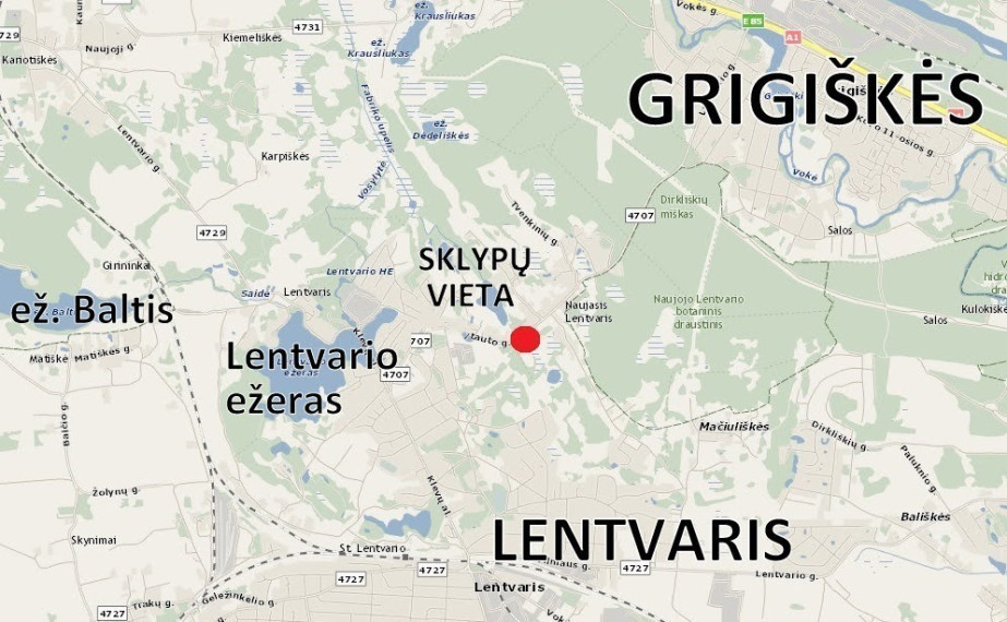 Parduodamas kitos paskirties sklypas Senoji g., Naujojo Lentvario k., Trakų r. sav., 14.05 a ploto 12