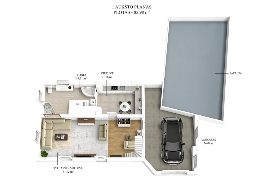 Parduodamas namas Žvaigždžių g., Naujojo Lentvario k., Trakų r. sav., 177.00 m² ploto 4 kambariai 31
