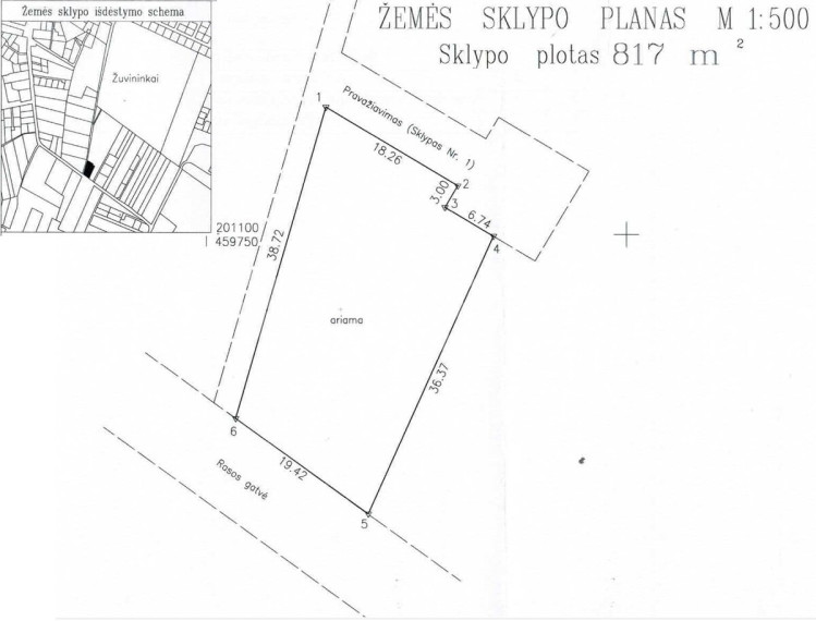 Parduodamas namų valdos paskirties sklypas Tvenkinio g., Žuvininkų k., Šiaulių r. sav., 8.17 a ploto 5