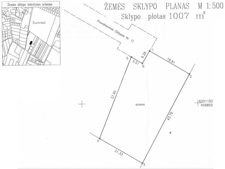 Parduodamas namų valdos paskirties sklypas Tvenkinio g., Žuvininkų k., Šiaulių r. sav., 8.17 a ploto 8