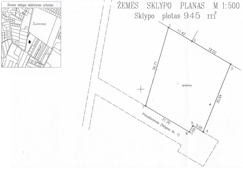 Parduodamas namų valdos paskirties sklypas Tvenkinio g., Žuvininkų k., Šiaulių r. sav., 8.17 a ploto 9