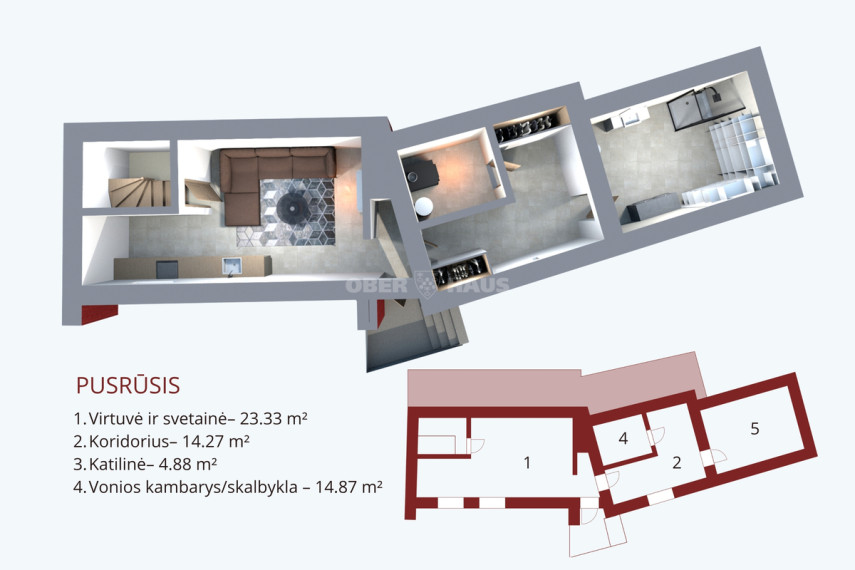 Parduodamas namas Ievos Kalno g., Neringos m., Neringos sav., 192.45 m2 ploto, 3 aukštai 22