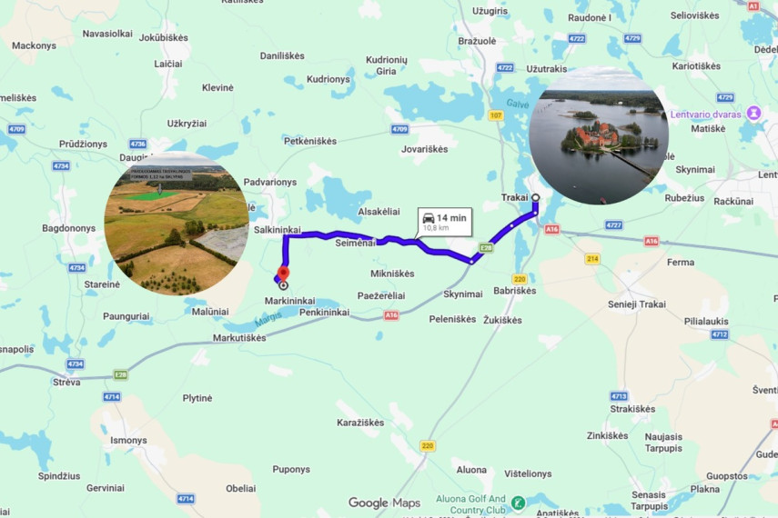 Parduodamas  sklypas Salkininkų k., Trakų r. sav., 112 a ploto 8