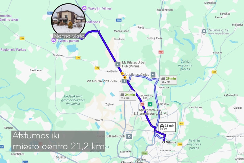 Parduodamas namas Žalumos g., Kryžinės k., Vilniaus r. sav., 283 m2 ploto, 2 aukštai 39