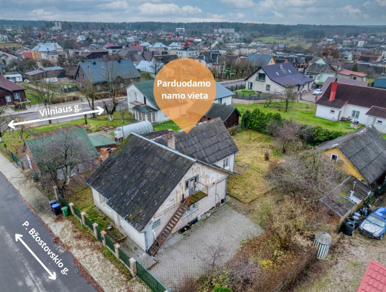 Parduodamas namas P. Bžostovskio g., Šalčininkų m., Šalčininkų r. sav., 98 m2 ploto, 1 aukštai 19