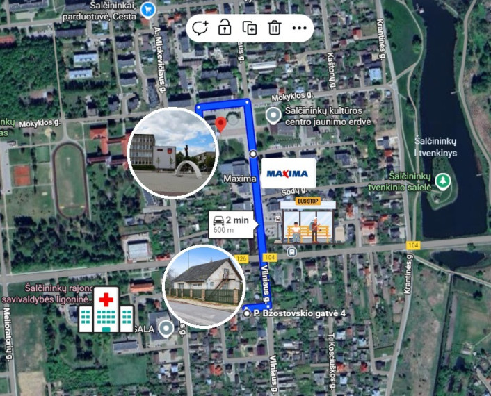 Parduodamas namas P. Bžostovskio g., Šalčininkų m., Šalčininkų r. sav., 98 m2 ploto, 1 aukštai 20