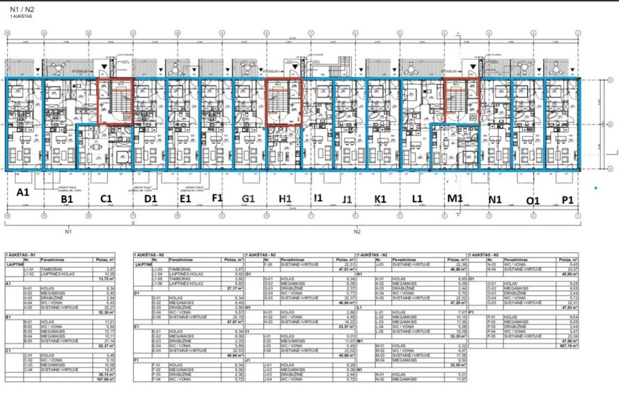 Parduodamas butas Vilniaus g., Centras, Šiaulių m., Šiaulių m. sav., 47.03 m2 ploto, 2 kambariai 30