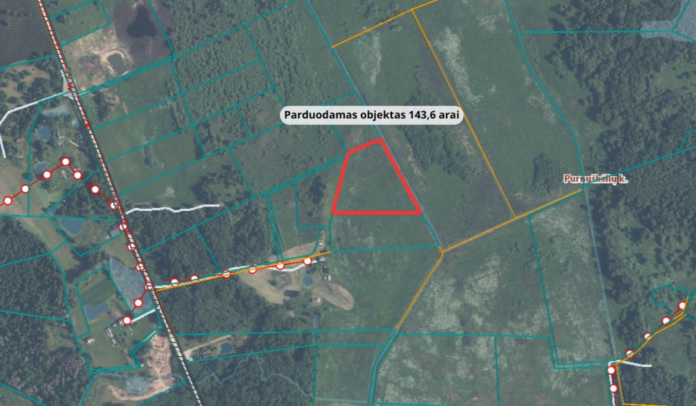 Parduodamas  sklypas Varniškių k., Vilniaus r. sav., 143.6 a ploto 2