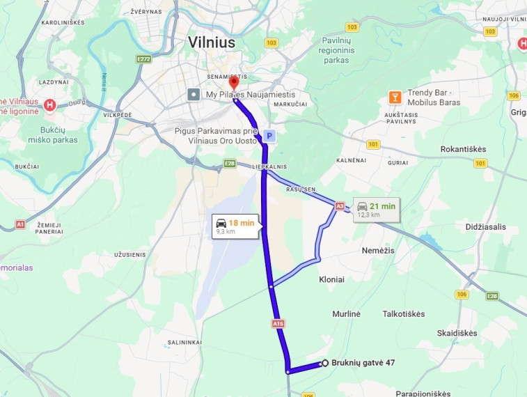 Parduodamas  sklypas Bruknių g., Katiliškių k., Vilniaus r. sav., 13.25 a ploto 9