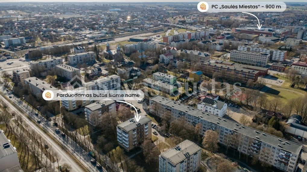 Parduodamas butas Draugystės pr., Šiaulių m., Šiaulių m. sav., 43.79 m2 ploto, 2 kambariai 21