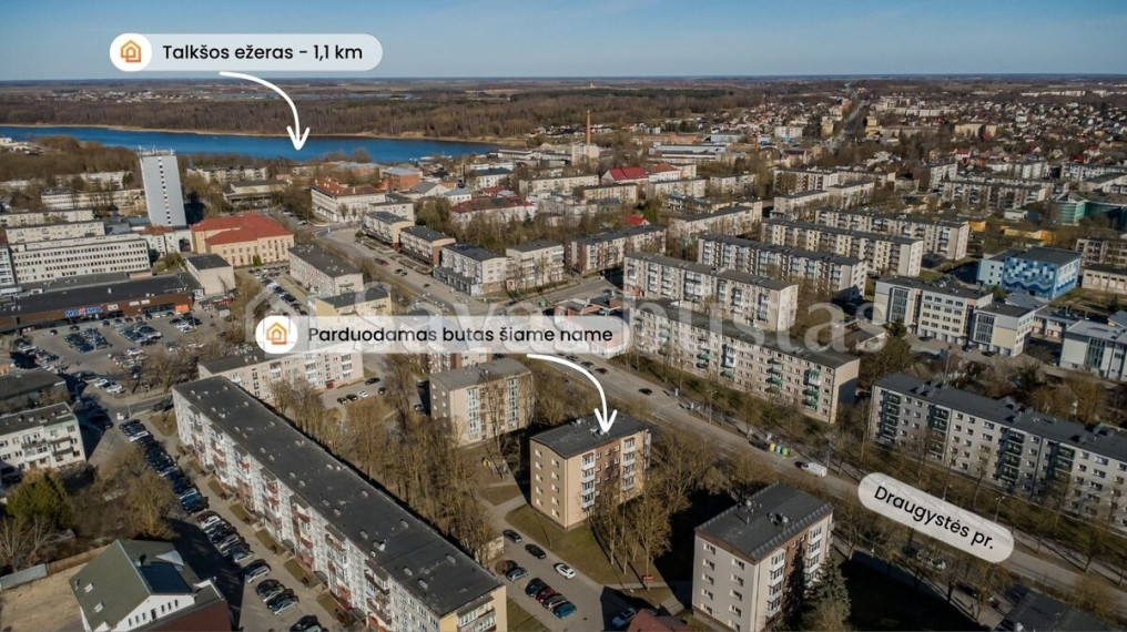 Parduodamas butas Draugystės pr., Šiaulių m., Šiaulių m. sav., 43.79 m2 ploto, 2 kambariai 23