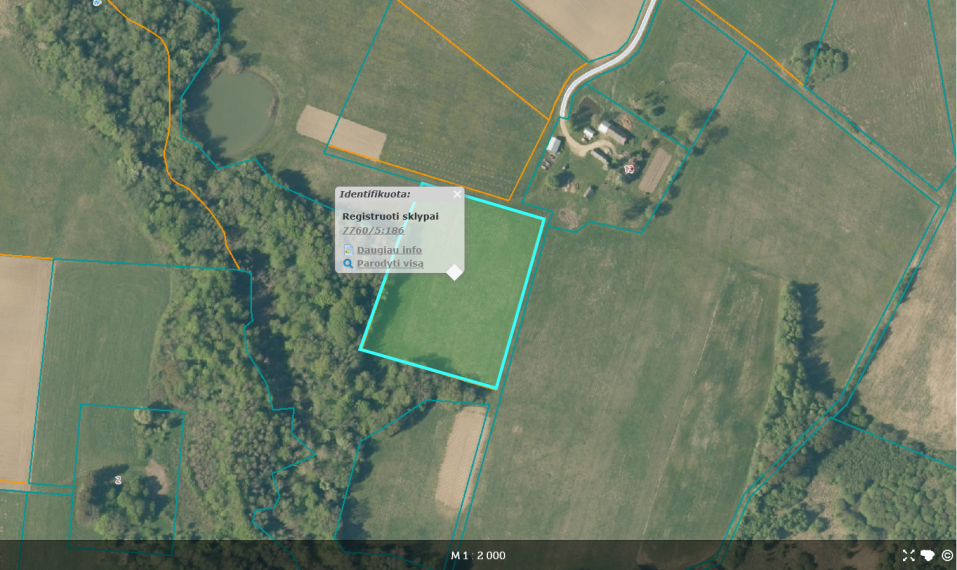 Parduodamas sklypas Meldikviršių k., Tauragės r. sav., 110.00 a ploto 2