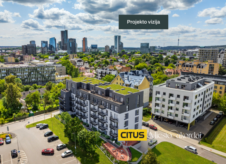 Parduodamas butas Trimitų g., Šnipiškės, Vilniaus m., Vilniaus m. sav., 34.87 m² ploto 2 kambariai 1