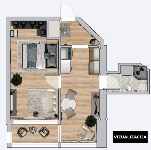 Parduodamas butas Zanavykų g., Vilniaus m., Vilniaus m. sav., 35.34 m2 ploto, 2 kambariai 27