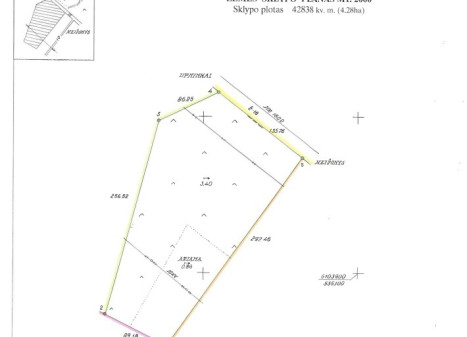 Parduodamas kitos paskirties sklypas Upninkų k., Jonavos r. sav., 42838 a ploto