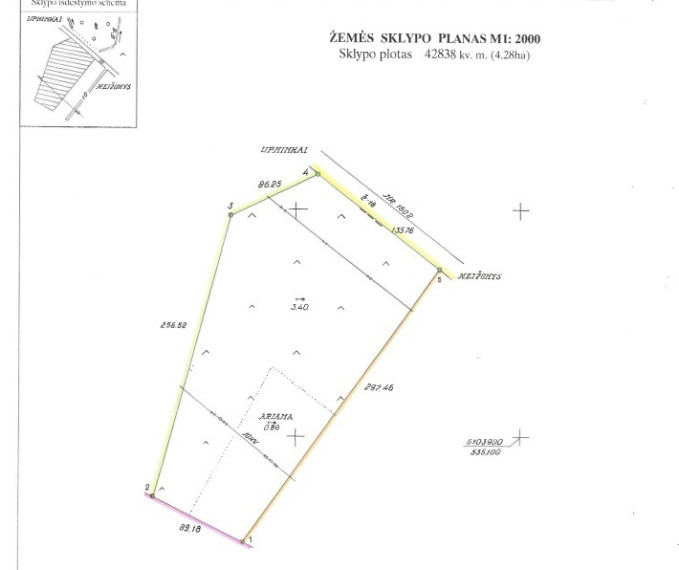 Parduodamas kitos paskirties sklypas Upninkų k., Jonavos r. sav., 42838 a ploto 1