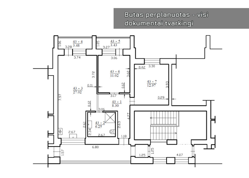 Parduodamas butas Statybininkų g., Šiaulių m., Šiaulių m. sav., 71.46 m2 ploto, 3 kambariai 35