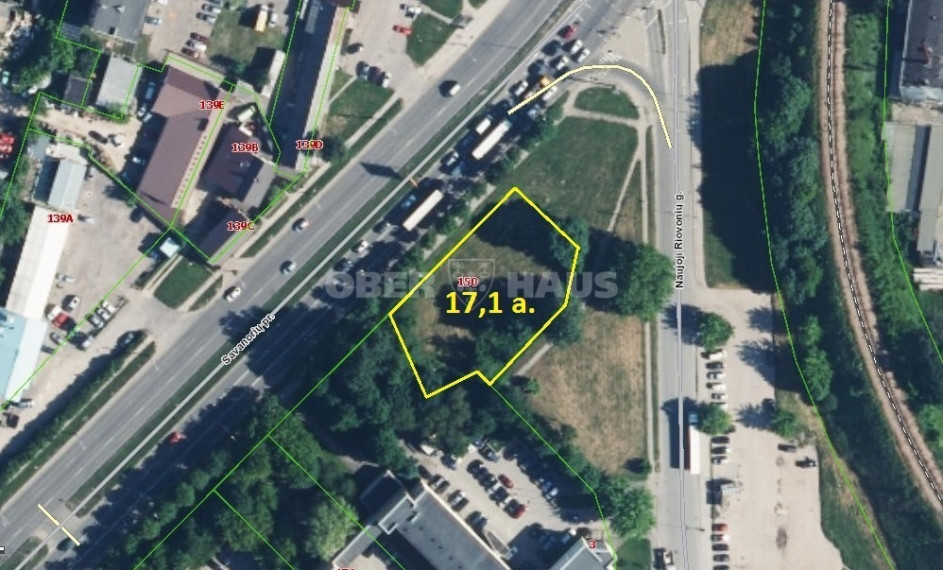 Parduodamas komercinės paskirties sklypas Savanorių pr., Vilniaus m. sav., 17.1 a ploto 2