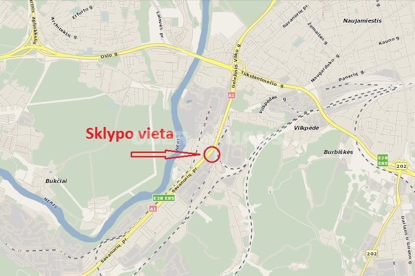 Parduodamas komercinės paskirties sklypas Savanorių pr., Vilniaus m. sav., 17.1 a ploto 4