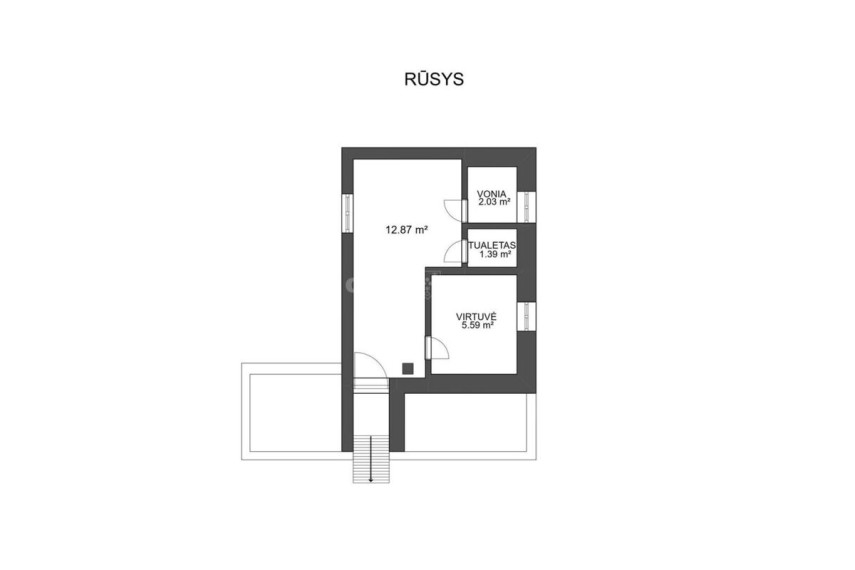 Parduodamas namas Žalioji g., Arlaviškių k., Kauno r. sav., 80 m2 ploto 19