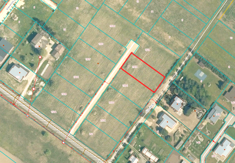 Parduodamas sklypas V. Bielskio g., Vinkšnėnų k., Šiaulių r. sav., 10.98 a ploto 2