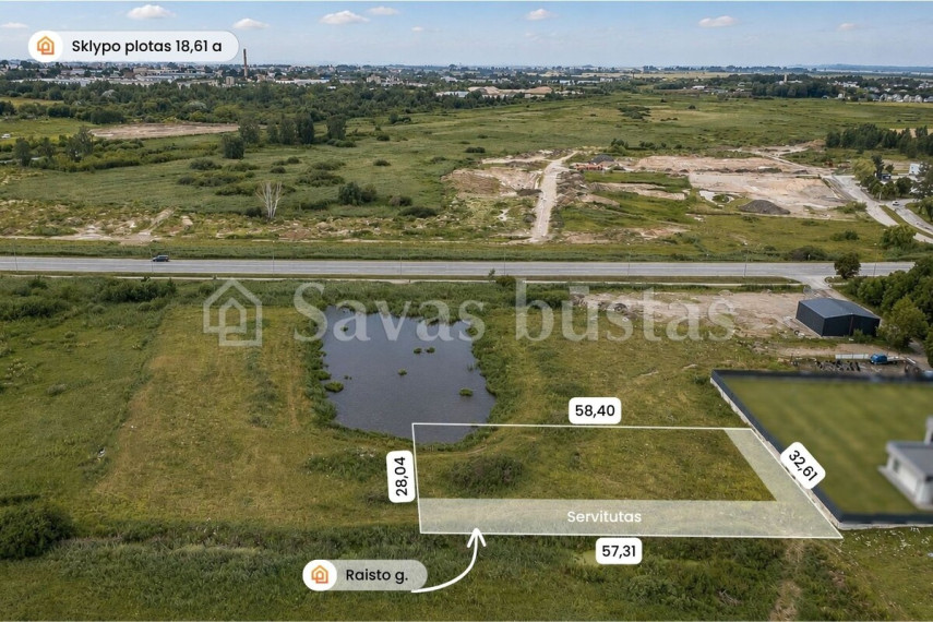 Parduodamas  sklypas Raisto g., Šiaulių m., Šiaulių m. sav., 18.61 a ploto 2