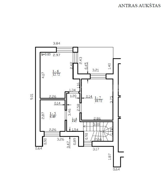 Parduodamas namas Žaibo g., Tauralaukis, Klaipėdos m., Klaipėdos m. sav., 70 m2 ploto, 2 aukštai 9