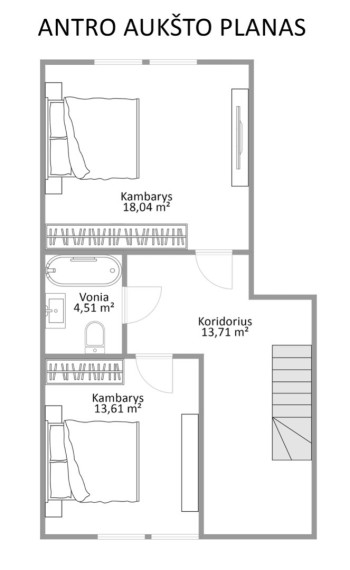 Parduodamas namas Ežero g., Trakų m., Trakų r. sav., 130 m2 ploto, 3 aukštai 23