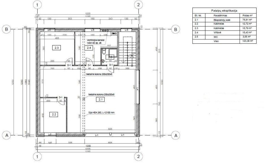 Nuomojamos patalpos Intako g., Amaliai, Kauno m., Kauno m. sav., 250 m² ploto 10