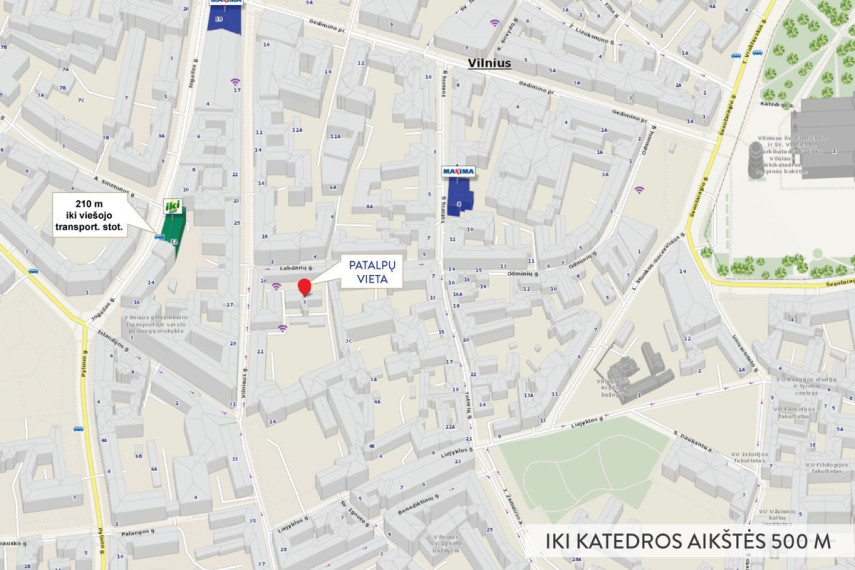 Parduodamos administracinės patalpos Labdarių g., Vilniaus m., Vilniaus m. sav., 35 m2 ploto 13