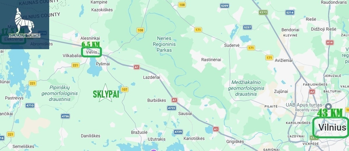 Parduodamas  sklypas Kurkliškių k., Elektrėnų sav., 2.35 a ploto 7