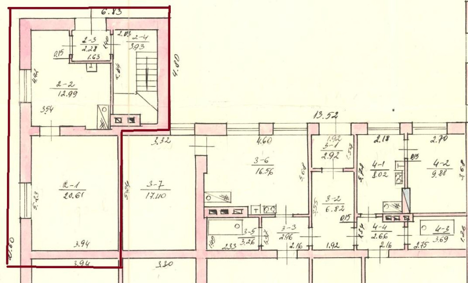 Parduodamas butas Dvaro g., Naudvario k., Panevėžio r. sav., 37.87 m² ploto 3 kambariai 9