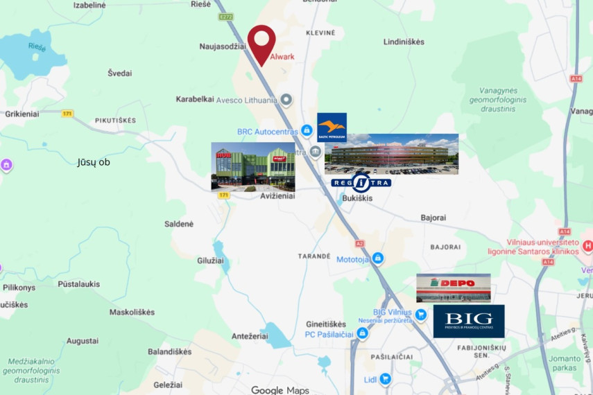 Nuomojamos administracinės, paslaugų, prekybos, sandėliavimo patalpos Ukmergės g., Klevinės k., Vilniaus r. sav., 314.34 m2 ploto 39