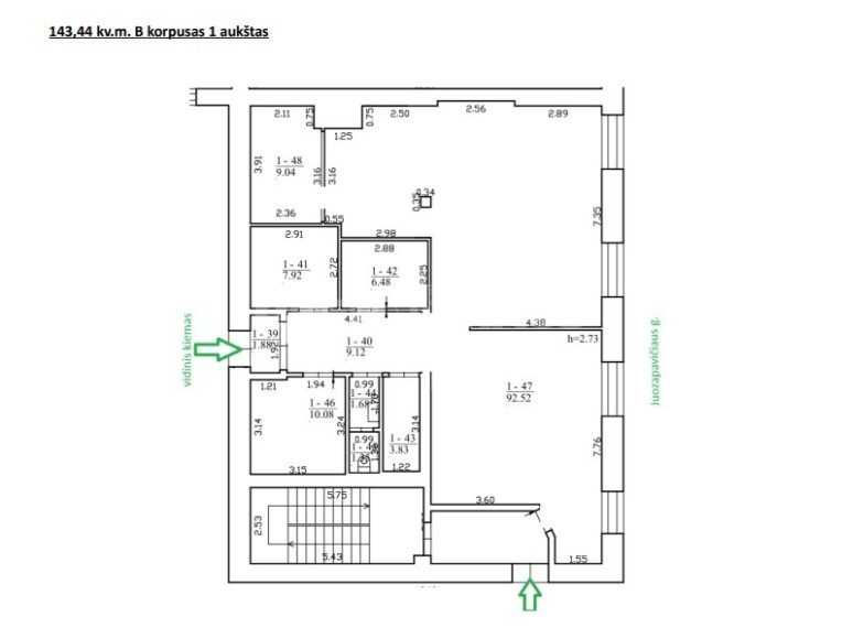 Nuomojamos administracinės, kitos paskirties patalpos A. Juozapavičiaus g. , Šnipiškės, Vilniaus m., Vilniaus m. sav., 66 m2 ploto 10