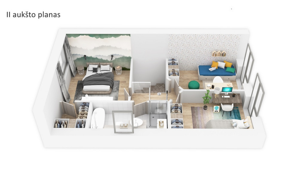 Parduodamas namas Vorupės g., Pilaitė, Vilniaus m., Vilniaus m. sav., 90.00 m² ploto 4 kambariai 13