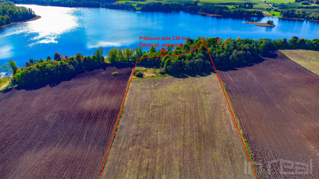 Parduodamas 5,04 ha sklypas Zarasų raj., Balčiūniškių k., prie didžiulio Čičirio ežero 2