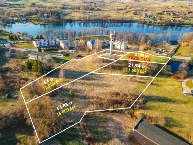 Parduodamas  sklypas Ežero g., Daugų m., Alytaus r. sav., 21.94 a ploto 1