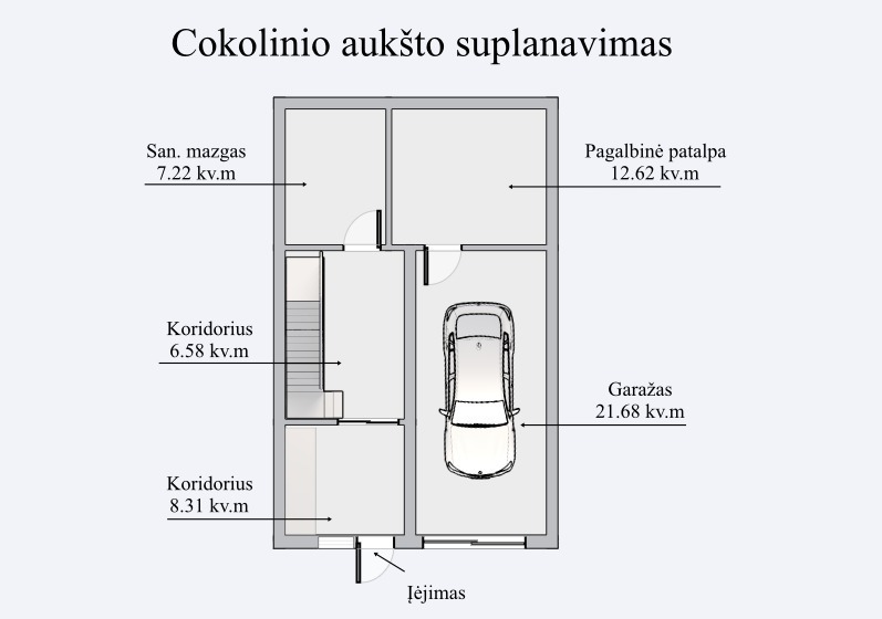 Parduodamas namas Kazio Šimonio g., Vilniaus m., Vilniaus m. sav., 177 m2 ploto, 2 aukštai 4