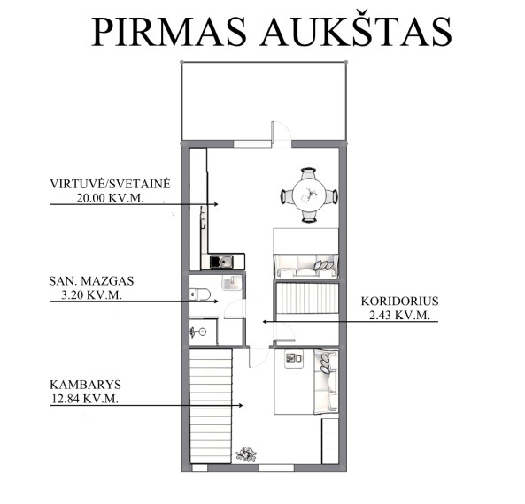 Parduodamas namas Mykolo Marcinkevičiaus g., Vilniaus m., Vilniaus m. sav., 158.3 m2 ploto, 4 aukštai 30