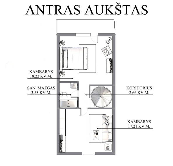 Parduodamas namas Mykolo Marcinkevičiaus g., Vilniaus m., Vilniaus m. sav., 158.3 m2 ploto, 4 aukštai 31