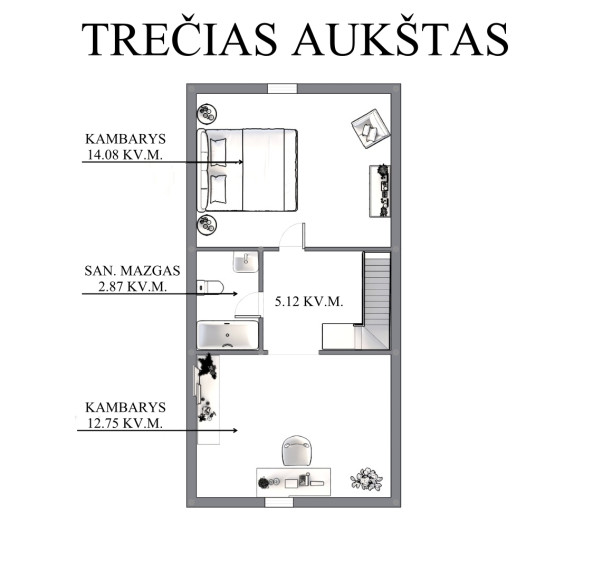 Parduodamas namas Mykolo Marcinkevičiaus g., Vilniaus m., Vilniaus m. sav., 158.3 m2 ploto, 4 aukštai 32