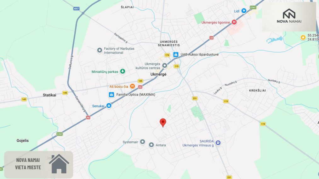 Parduodamas namas Naujoji g., Ukmergės m., Ukmergės r. sav., 130.07 m2 ploto, 1 aukštai 14